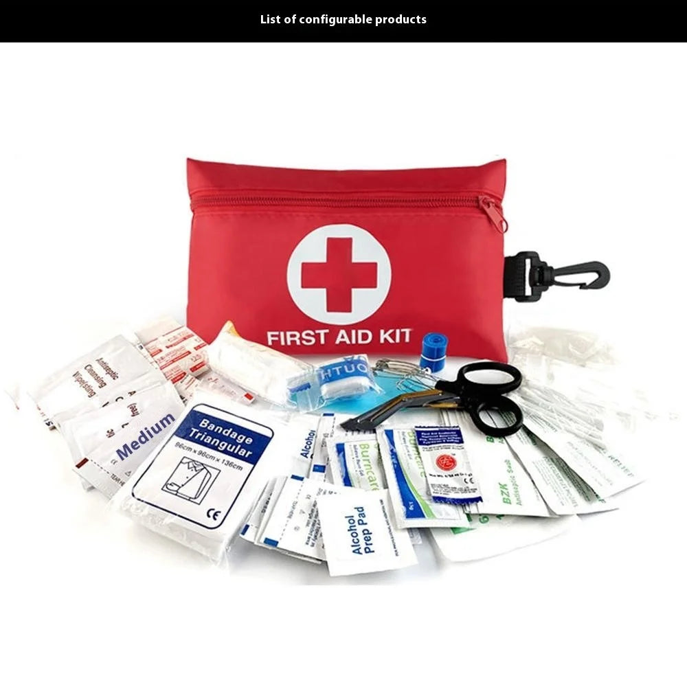 104Pcs Travel Car Home Emergency First Aid Kit Portable Outdoor Medical Survival Bag - 5