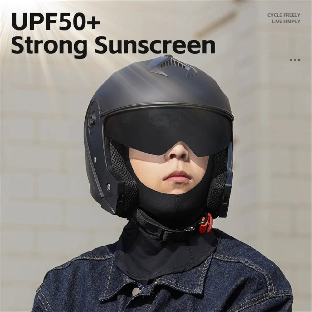 WEST BIKING 0201456 Summer Sun Protection Balaclava Motorcycle Bike Quick-Dry Face Mask Helmet Liner with Glasses Hole - 5