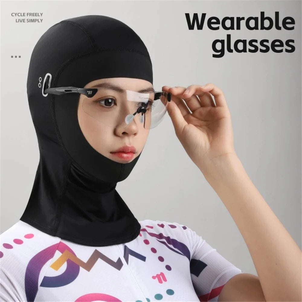 WEST BIKING 0201456 Summer Sun Protection Balaclava Motorcycle Bike Quick-Dry Face Mask Helmet Liner with Glasses Hole - 7
