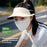 GOLOVEJOY XTJ146 Summer Cycling Face Mask Ice Silk Breathable UV Shield Face Cover Sun Hat - Dark Grey - 2