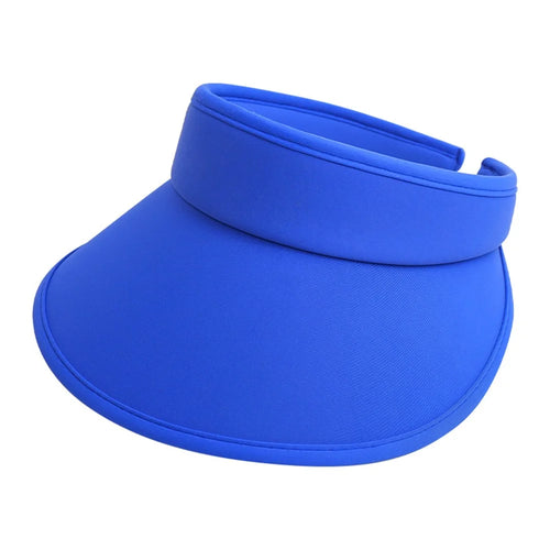 BSKDM Summer Wide Brim Sun Hat UV Protection Visor Cap Quick Dry Sweat Wicking Running Hat - Blue - 1