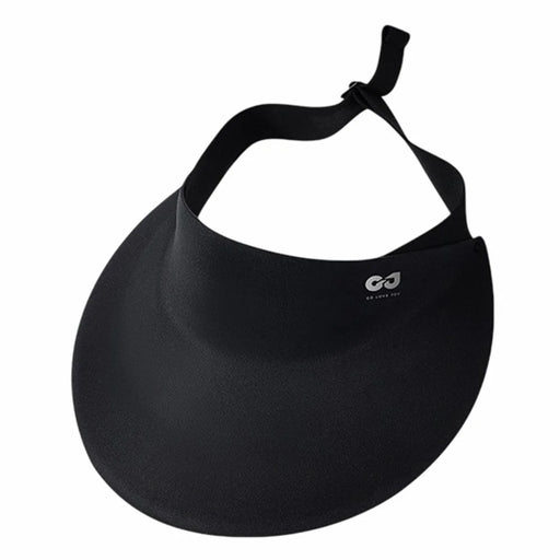 GOLOVEJOY XMZ291 Summer Open Top Sun Hat for Men Outdoor UV Protection Foldable Visor Cap - Black - 1