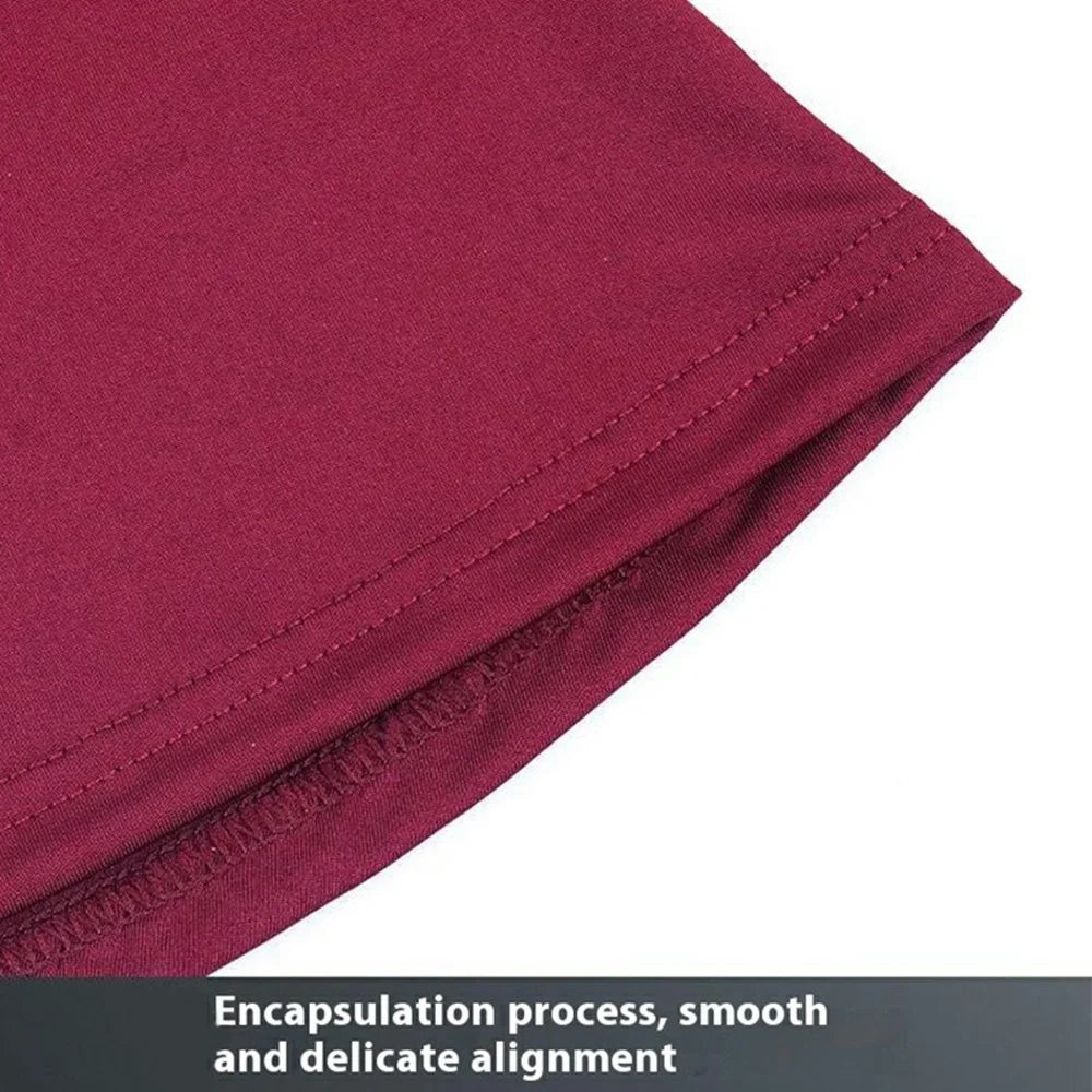 Muslim Head Scarf Sun Protection Middle Eastern Hijab Breathable Milk Silk Ethnic Turban Headwrap - Wine Red - 5