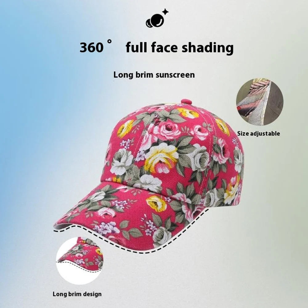 Outdoor Baseball Cap Extended Brim Sports Travel Running Sun Protection Hat - HDYSM-004 - 5