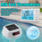 TS-PL01 Wireless Floating Pool Thermometer Solar Powered Digital Display Water Temperature Meter with RGB Light - White - 2