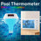 TS-PL01 Wireless Floating Pool Thermometer Solar Powered Digital Display Water Temperature Meter with RGB Light - White - 5