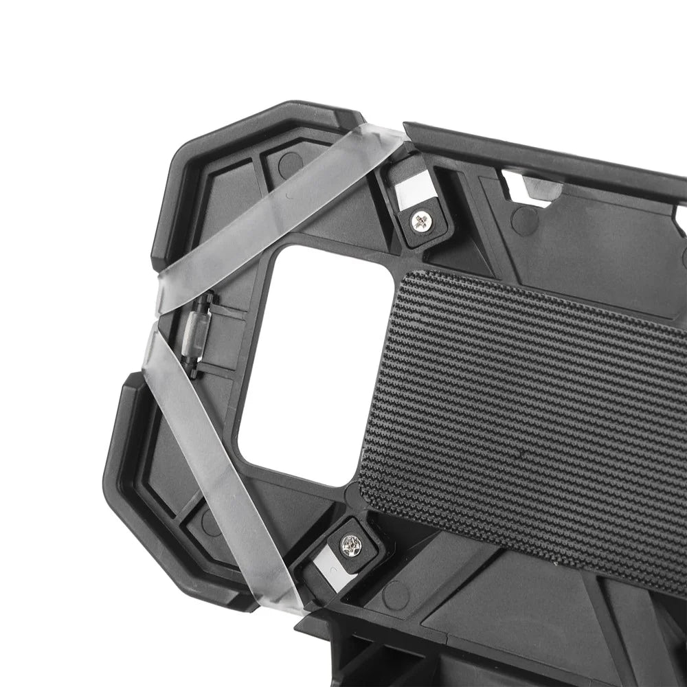 Outdoor Chest Phone Holder for 4.7 - 6.7 Inch Screens Tactical Vest Foldable Cellphone Mount - Black - 4