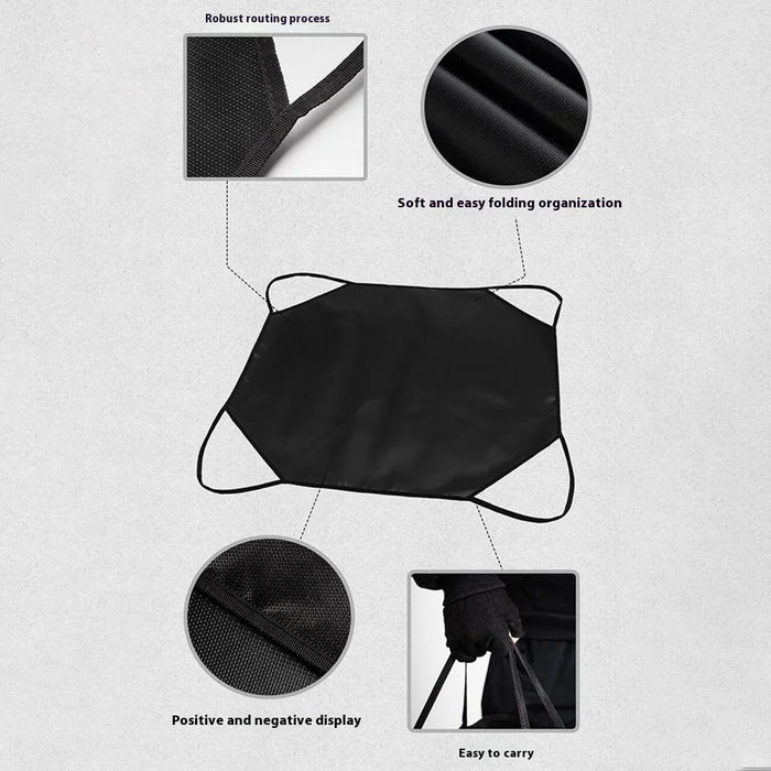 CLS Outdoor Camping Portable Fire-Resistant Mat Silicone Coated Flame Retardant Fiberglass BBQ Heat Insulation Pad - 6