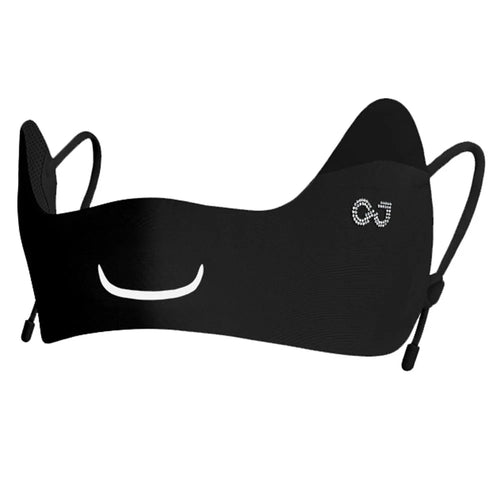 GOLOVEJOY XTJ155 Sun Protection Golf Face Mask Outdoor Sports Breathable Ice Silk Anti UV Face Shield - Black - 1