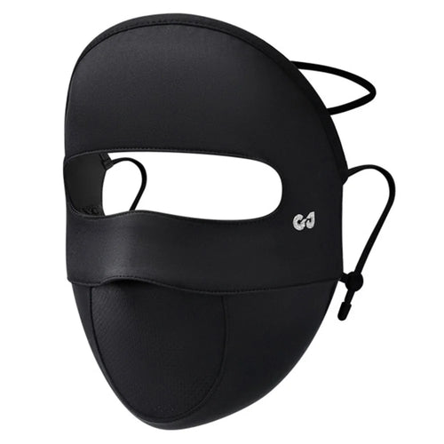 GOLOVEJOY XTJ152 Summer Full Face Sun Protection Mask Ice Silk Cycling Face Cover Women Facekini - Black - 1