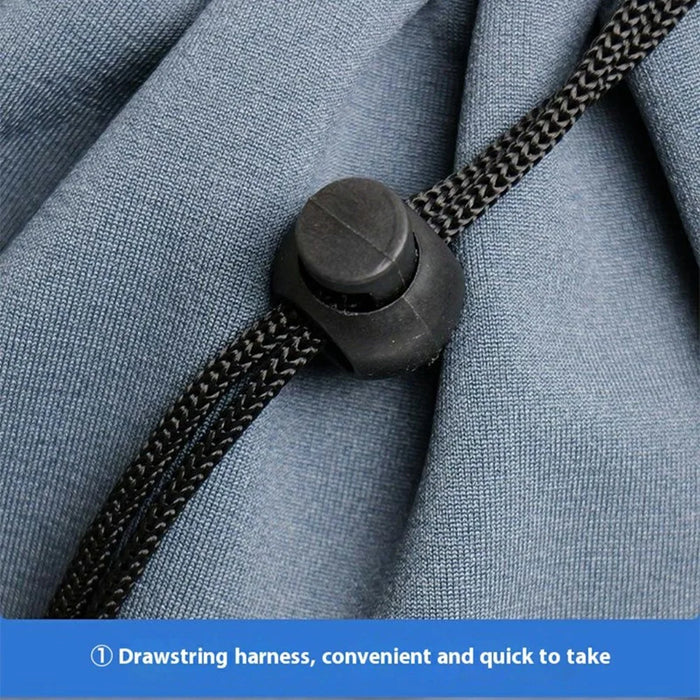 42x30cm Outdoor Sports Drawstring Bag Portable Foldable Students Basketball Storage Bag - Dark Grey - 4