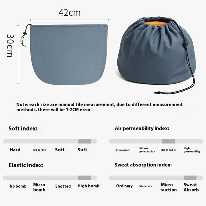 42x30cm Outdoor Sports Drawstring Bag Portable Foldable Students Basketball Storage Bag - Dark Grey - 7