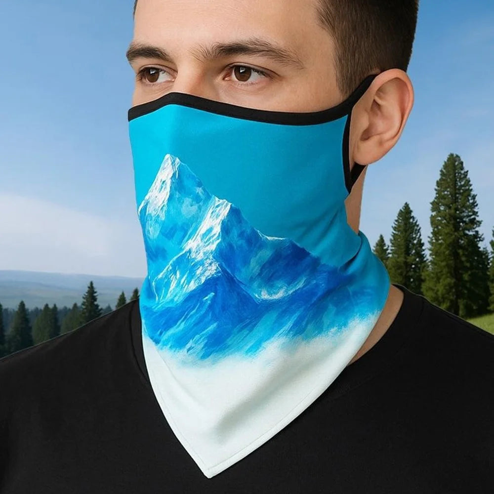 Milk Silk Neck Gaiter Triangle Scarf Breathable Sun Protection Face Mask for Cycling / Fishing / Outdoor Sports - QXSJJ-001 - 3