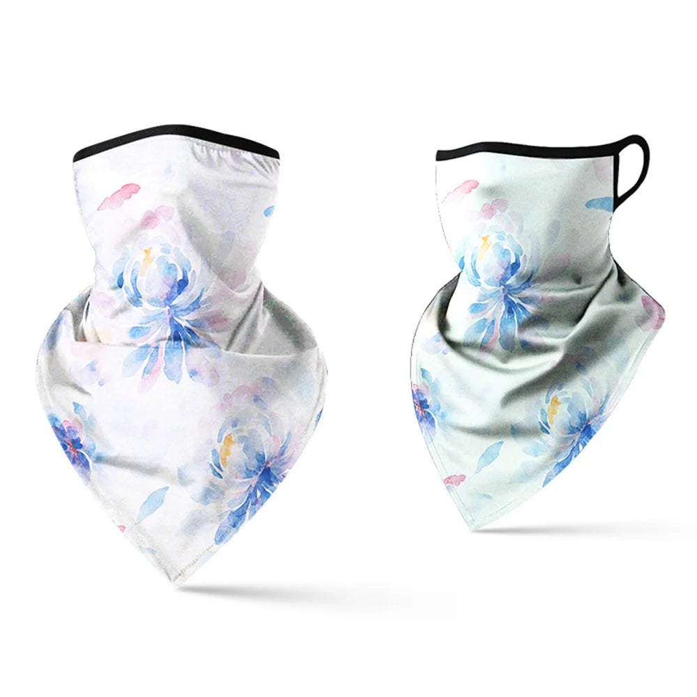 Milk Silk Neck Gaiter Triangle Scarf Breathable Sun Protection Face Mask for Cycling / Fishing / Outdoor Sports - QXSJJ-025 - 1