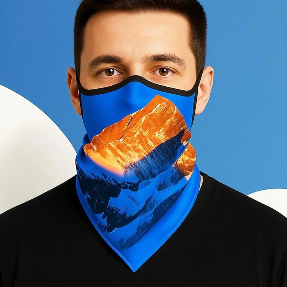 Milk Silk Neck Gaiter Triangle Scarf Breathable Sun Protection Face Mask for Cycling / Fishing / Outdoor Sports - QXSJJ-025 - 2