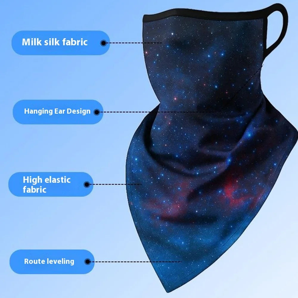 Milk Silk Neck Gaiter Triangle Scarf Breathable Sun Protection Face Mask for Cycling / Fishing / Outdoor Sports - QXSJJ-025 - 4