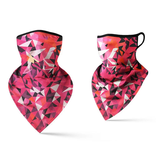 Outdoor Sports Hanging Ears Triangle Scarf Face Mask Sun Protection Milk Silk Neck Gaiter - QXSJJ-053 - 1