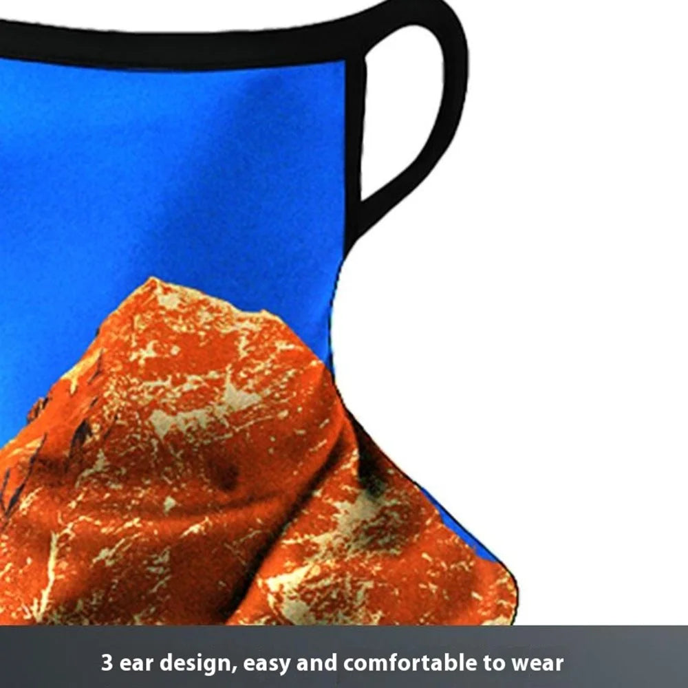 Outdoor Sports Hanging Ears Triangle Scarf Face Mask Sun Protection Milk Silk Neck Gaiter - QXSJJ-053 - 7