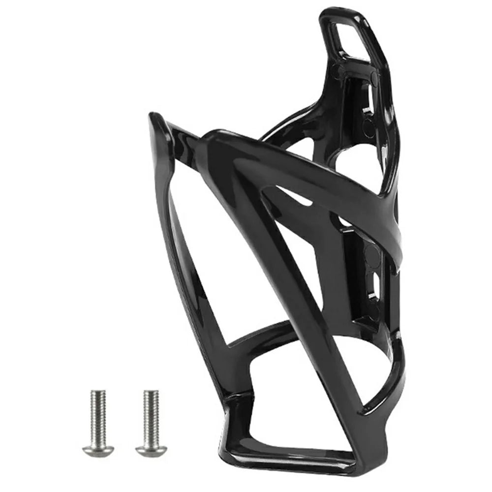 Integrated Bike Water Bottle Cage Mountain Road Bicycle Lightweight Bottle Holder with Screws - Black - 1
