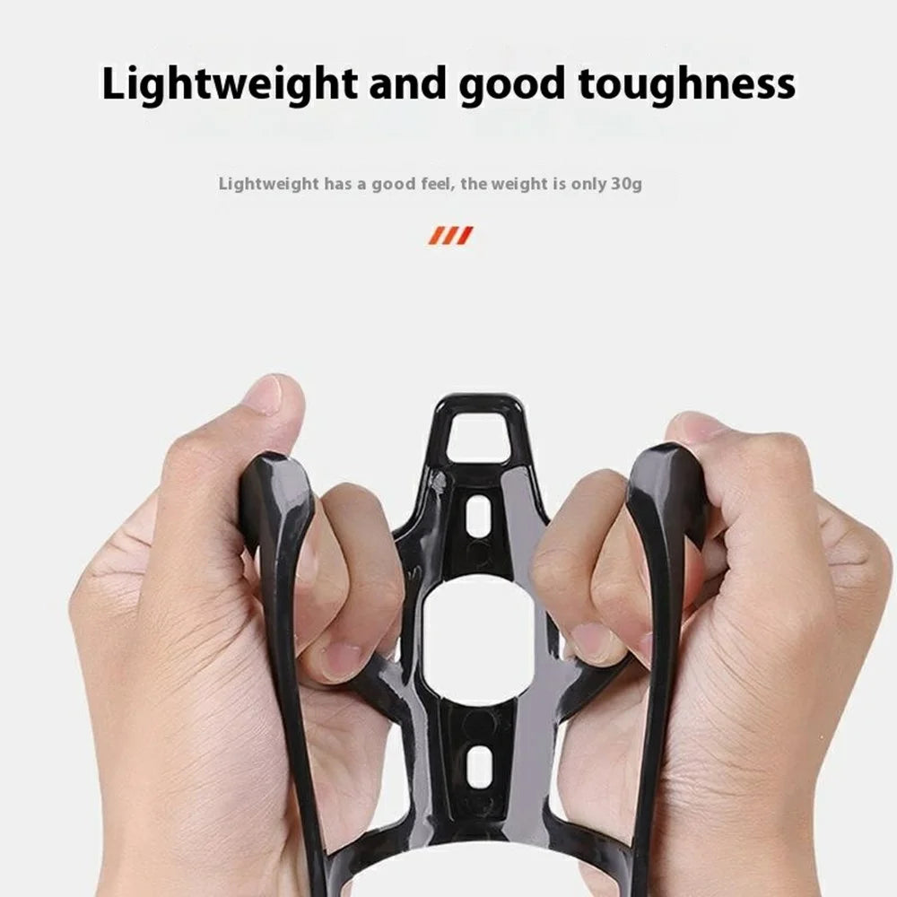 Integrated Bike Water Bottle Cage Mountain Road Bicycle Lightweight Bottle Holder with Screws - Black - 4