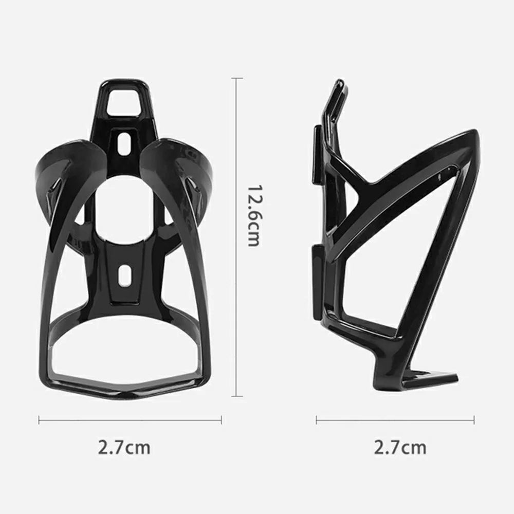 Integrated Bike Water Bottle Cage Mountain Road Bicycle Lightweight Bottle Holder with Screws - Black - 6