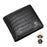 BULLCAPTAIN QB0006 Cowhide Leather Wallet Bi-Fold Men Cash Cards Holder with Keychain - 1