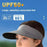 Foldable Wide Brim Hollow Top Sun Hat Women UV Protection Breathable Ice Silk Running Visor Cap - Dark Grey - 2
