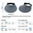 Foldable Wide Brim Hollow Top Sun Hat Women UV Protection Breathable Ice Silk Running Visor Cap - Dark Grey - 6