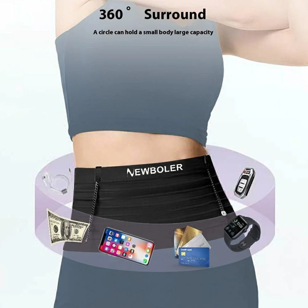 NEWBOLER BIKF-BAG652 For Marathon Running Phone Storage Waist Bag Ultra Thin Fanny Pack - S - 4