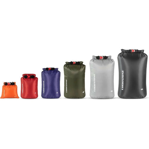 LUCKSTONE 6Pcs Dry Bag Set Lightweight Outdoor Waterproof Storage Bag 1.5L / 3L / 5L / 12L / 20L / 35L, with 2 Shoulder Straps - 1
