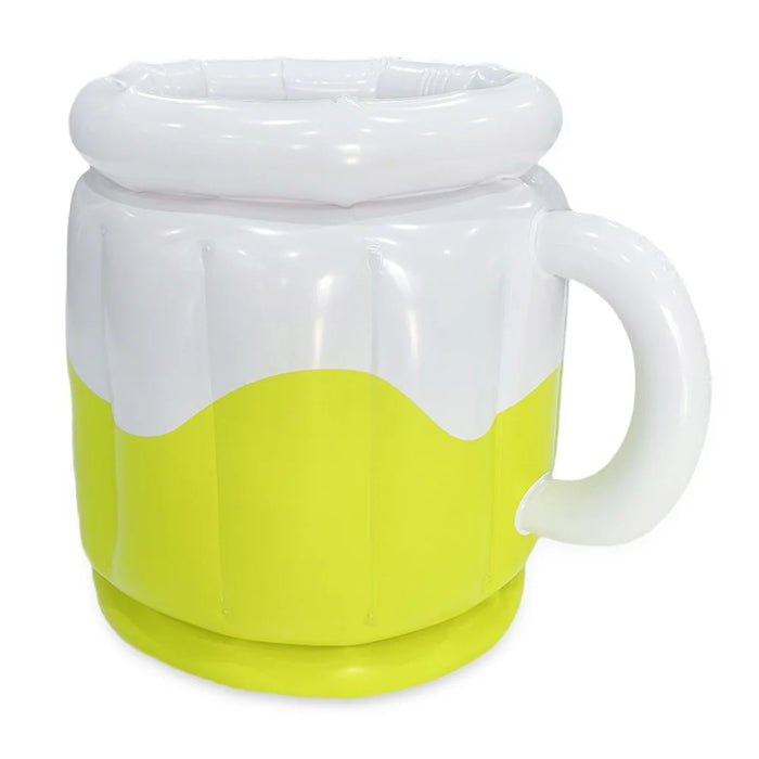 YX-PJBBT Pool Beach Outdoor Inflatable PVC Ice Bucket Beer Holder Cup Portable Drink Cooling Container - 1