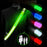 L9 5 Colors 3 Modes LED Light Up Reflective Shoulder Strap with Hook for Night Running Cycling - Green - 2