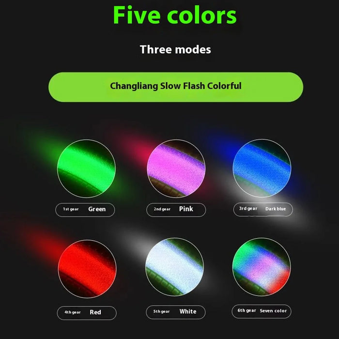 L9 5 Colors 3 Modes LED Light Up Reflective Shoulder Strap with Hook for Night Running Cycling - Green - 3