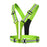 L1 Reflective Running Vest Adjustable Safety Vest with Rechargeable LED Light for Cycling Jogging - Green - 2