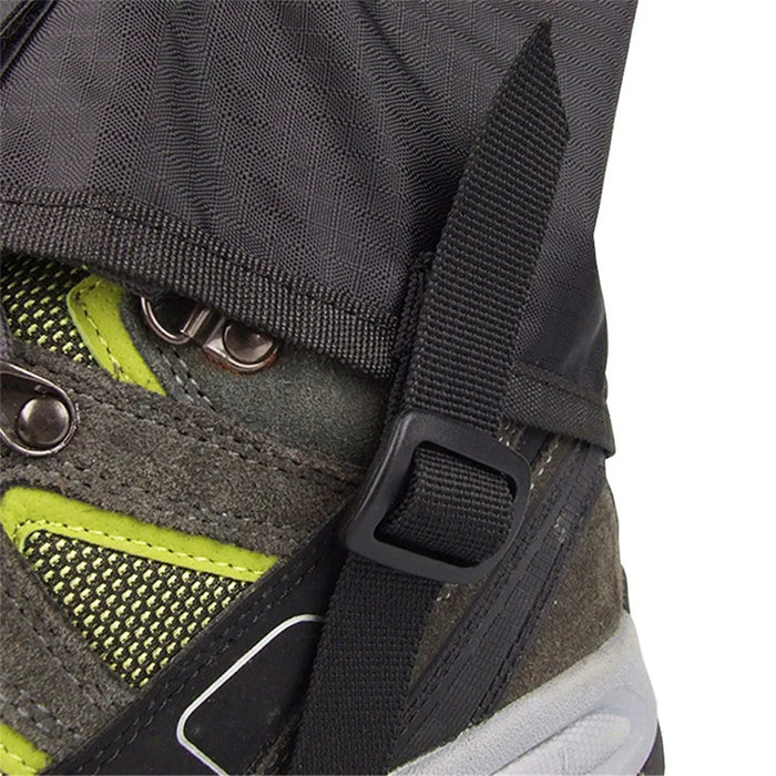LUCKSTONE 1 Pair Waterproof Leg Protector Gaiter Cover for Skiing Trekking Backpacking Hiking Camping, Size M - 4