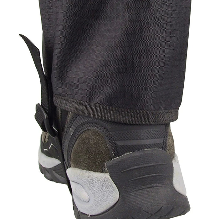 LUCKSTONE 1 Pair Waterproof Leg Protector Gaiter Cover for Skiing Trekking Backpacking Hiking Camping, Size M - 5