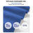 Beach Chair Cover Pool Patio Quick Dry Absorbent Microfiber Lounger Protector with Side Pocket, 75x215cm - Sky Blue - 4