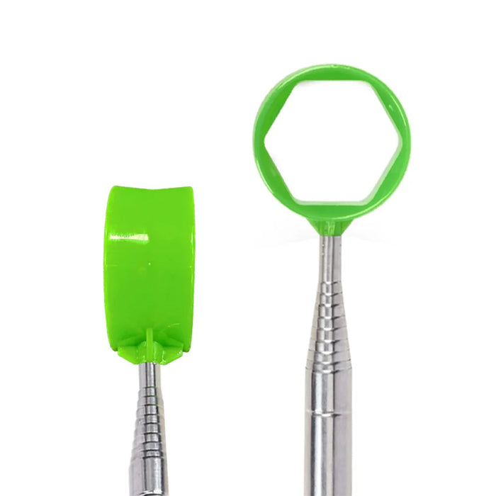D541 Stainless Steel Golf Ball Retriever 2.7m Telescopic Picker Grabber with Comfortable EVA Grip - Green - 3
