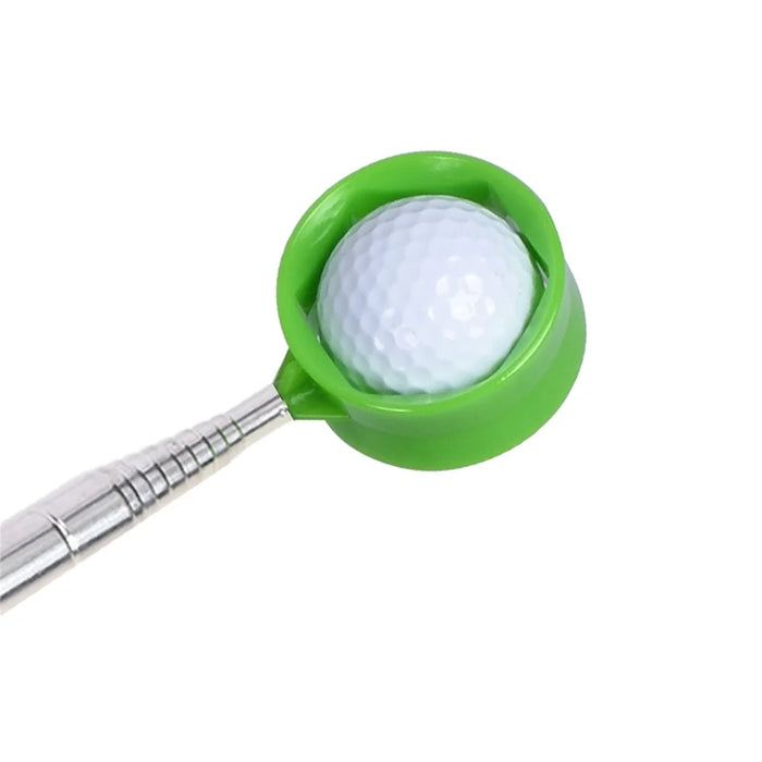 D541 Stainless Steel Golf Ball Retriever 2.7m Telescopic Picker Grabber with Comfortable EVA Grip - Green - 4