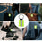 10Pcs Reflective Safety Key Ring Night Outdoor Activities Visibility Enhancing Pendants - Black - 2