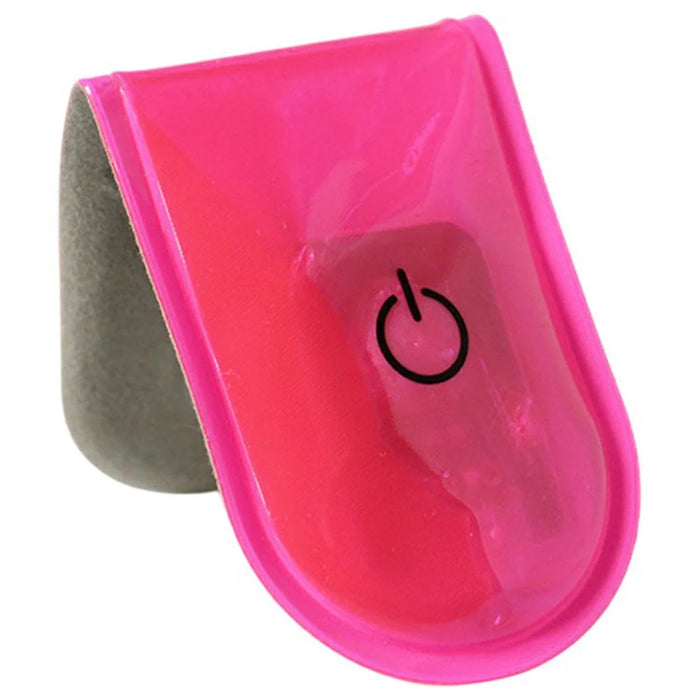 10Pcs / Set Flashing Magnetic LED Clip Lights for Night Running Safety Warning Lamp - Pink - 1