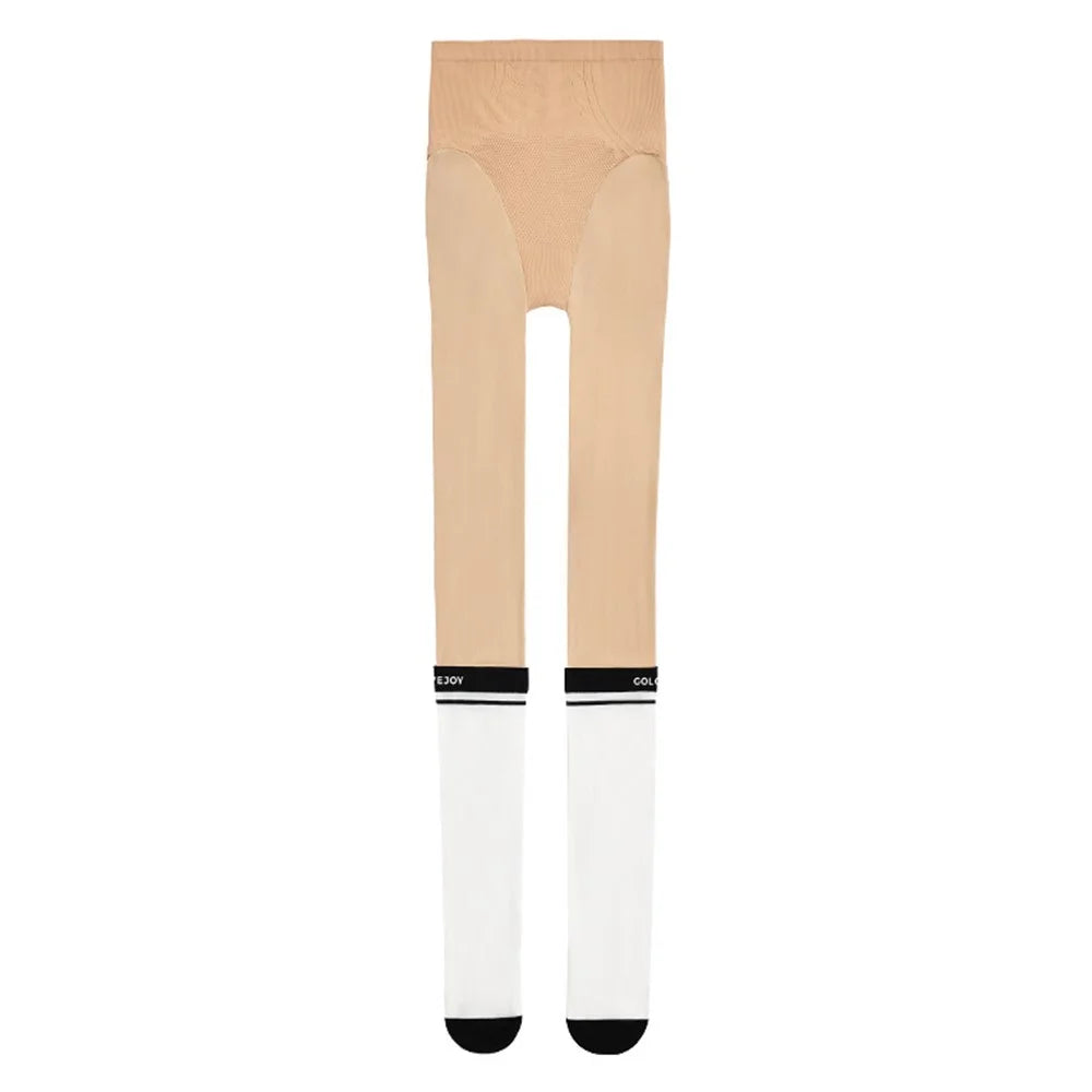 GOLOVEJOY XWZ18 UPF50+ Summer Pantyhose Butt Lifting Tights Anti Bacterial Leggings for Golf - 1
