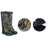LUCKSTONE 1 Pair Outdoor Oxford Cloth Waterproof Gaiters Leg Cover Boots Shoe Covers for Hiking Camping Climbing Skiing - 4
