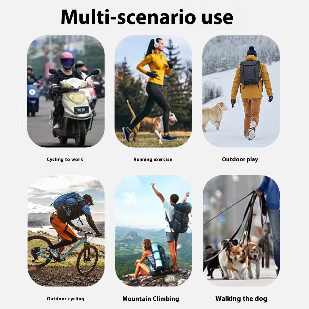 VILICO A0143 1 Pair Full Finger Cycling Gloves Road Bike MTB Bike Shock Absorbing Anti Slip Touchscreen Gloves - M - 7