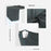 SHINEMEOTH Summer Milk Silk Sun Protection Face Mask with Ear Loop Moisture Wicking Neck Gaiter - Black - 5