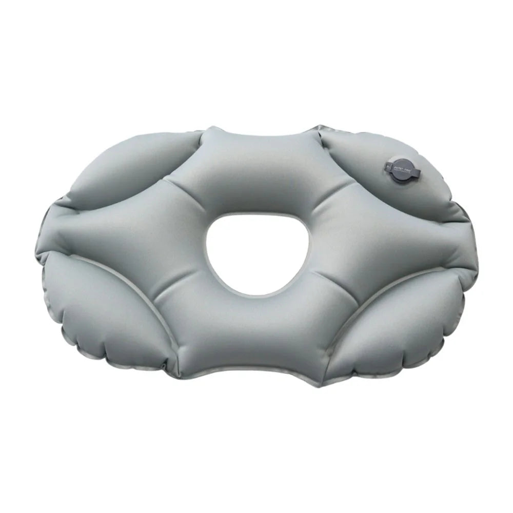 PICTET.FINO PF111A Inflatable Face Down Pillow Breathable Ergonomic Design for Nap / Back Support - Grey - 1