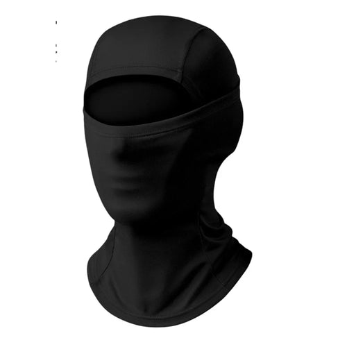 Outdoor Sports Sun Protection High Elasticity Cycling Balaclava Breathable Ice Silk Face Mask - Black - 1
