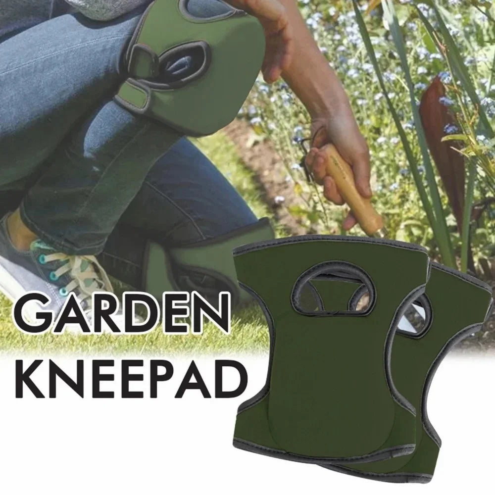 1 Pair Neoprene Garden Knee Pads Foam Cushioned Protective Kneeling Pad for Gardening Floor Cleaning - Green - 3