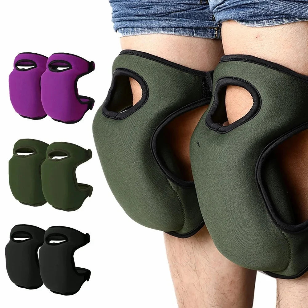 1 Pair Neoprene Garden Knee Pads Foam Cushioned Protective Kneeling Pad for Gardening Floor Cleaning - Green - 6