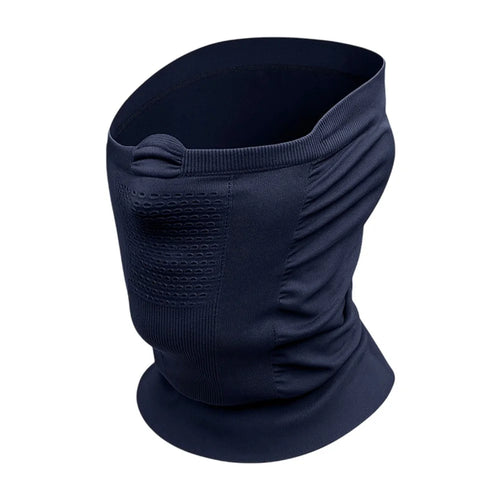 Ski Face Mask Winter Neck Gaiter Elastic Seamless Breathable Cycling Scarf for Outdoor Sports - Navy Blue - 1